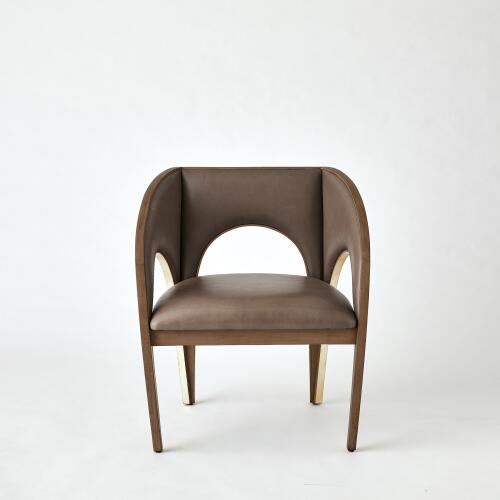 Arches Occasional Chair-Nutmeg/Champagne
