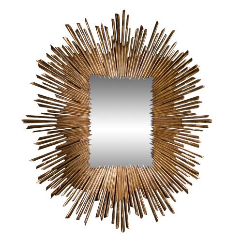 Soleil Mirror-Gold Leaf