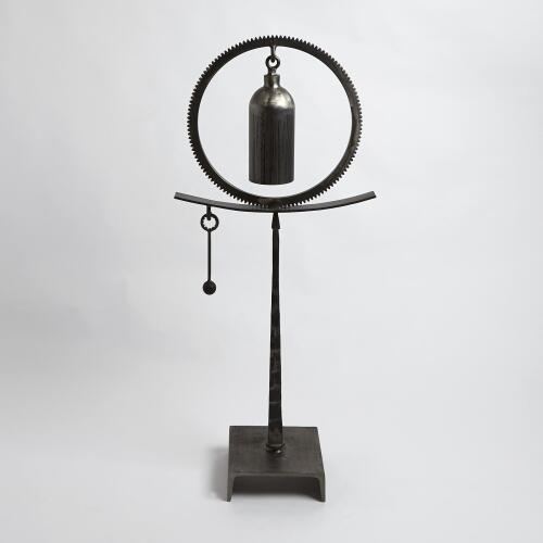 Taper Spring Sound Sculpture-Natural Iron