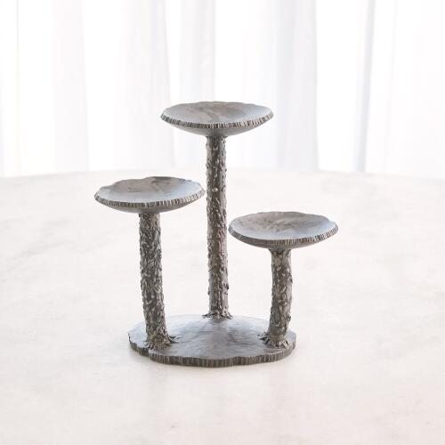 Forest Blossom Candle Holder-Natural Iron