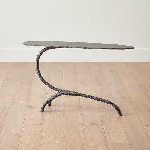 Forest Blossom Side Table-Natural Iron