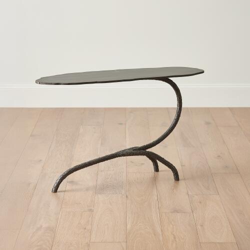 Forest Blossom Side Table-Natural Iron