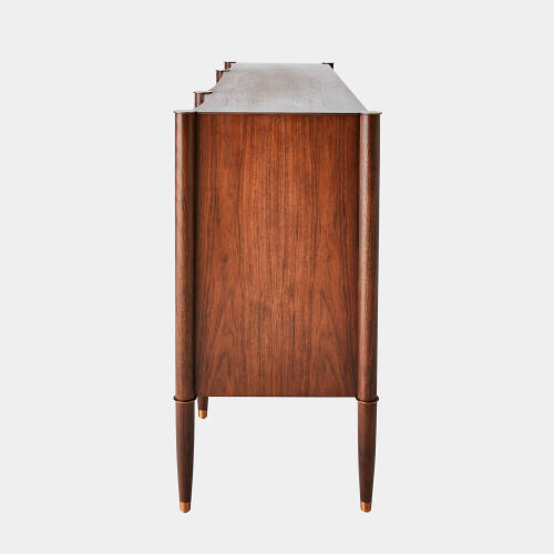 Triple Curve Cabinet-Walnut