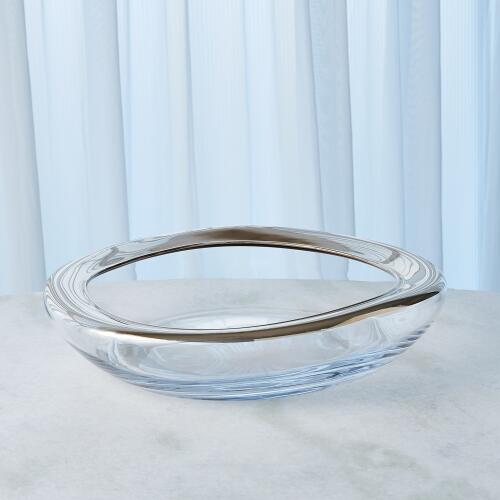 Organic Formed Bowl-Platinum Rim