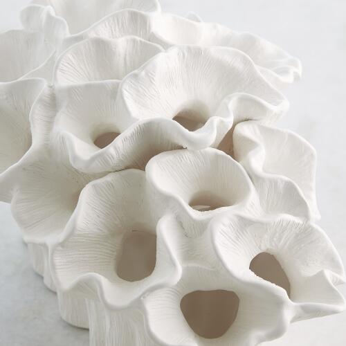 Flora Coral Bouquet-Matte White