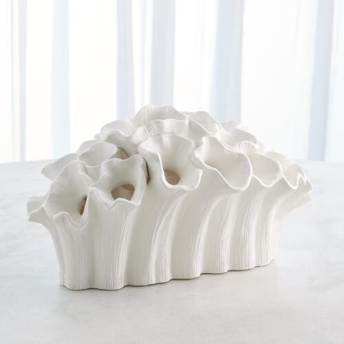 Flora Coral Bouquet-Matte White