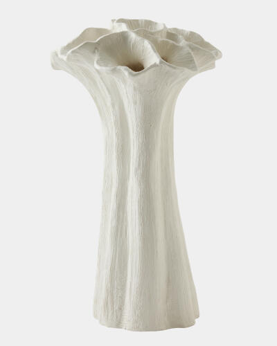 Flora Coral Vase-Bouquet-White