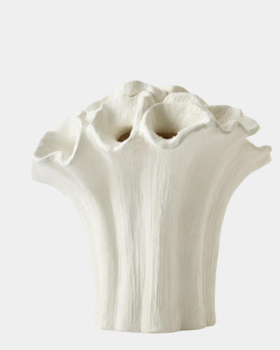 Flora Coral Vase-Bouquet-White