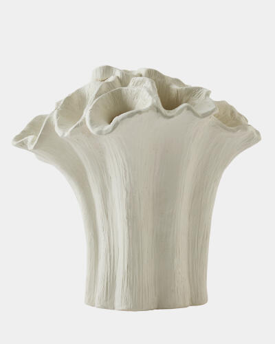 Flora Coral Vase-Bouquet-White