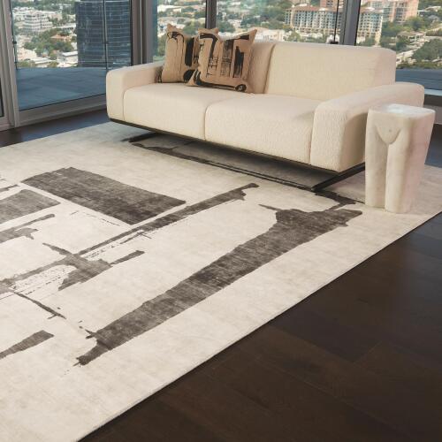Edifice Rug-Cream/Charcoal