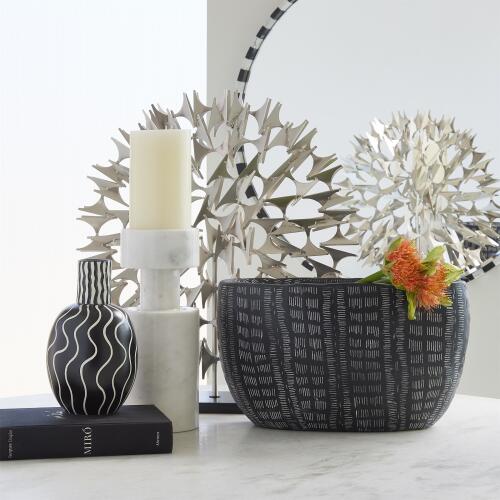 Luc Vase-White Marble