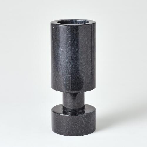 Luc Vase-Black Marble