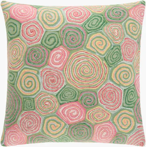 giant swirls spring pillow