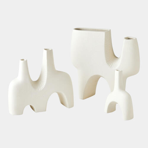 Cassel Vase-Matte White-Lg