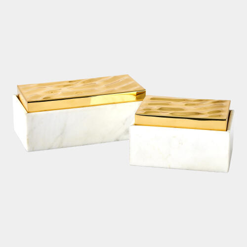 Shimmer Box-Brass-Lg