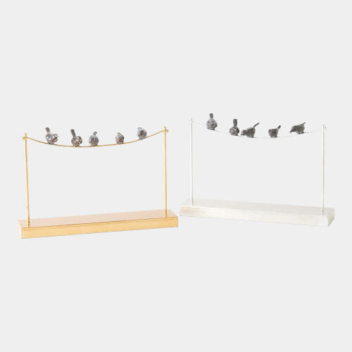 Birds on a Wire-Silver Leaf