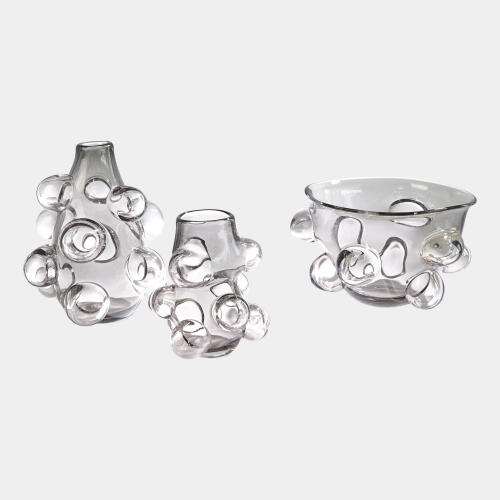 Calder Vase-Smoke Gray