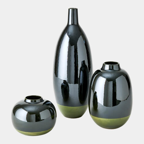 Lanner Vase-Dark Green-Tall