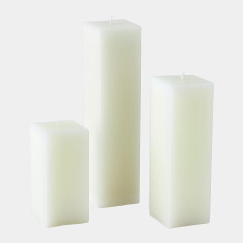 Square Pillar Candle-Unscented
