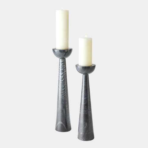 Formosa Candle Holder-Round Top-Black