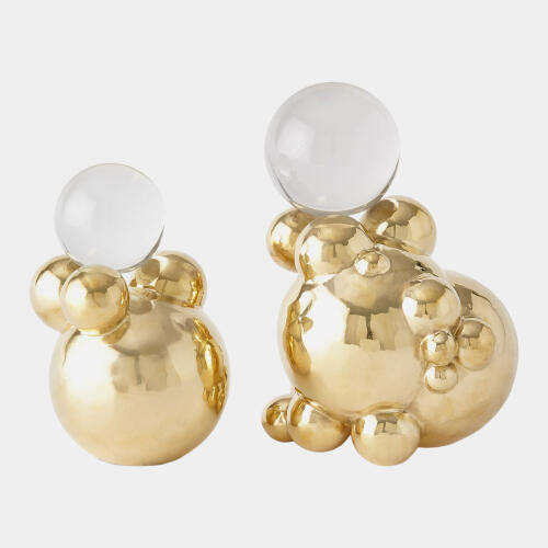 Mammatus Orb Holder-Brass w/Crystal Sphere