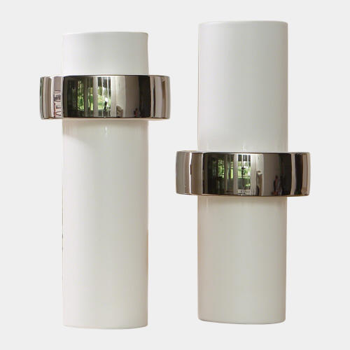 Silver Ring Vase-High