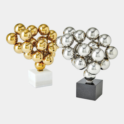Bubbles Sculpture-Inverted-Brass
