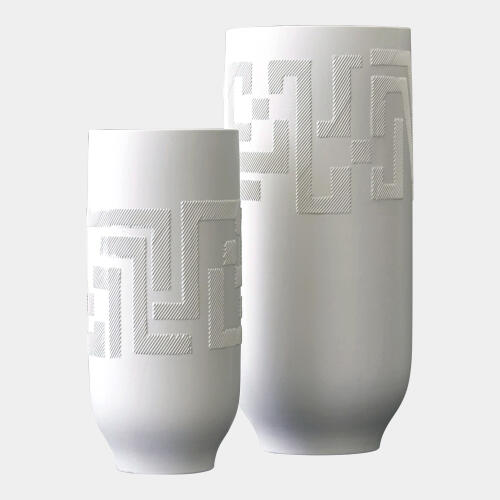 Chaco Vase-Matte White-Lg