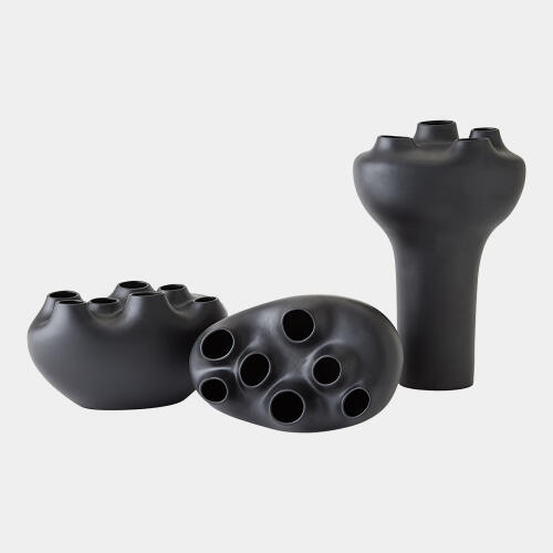 Geyser Vase-Black