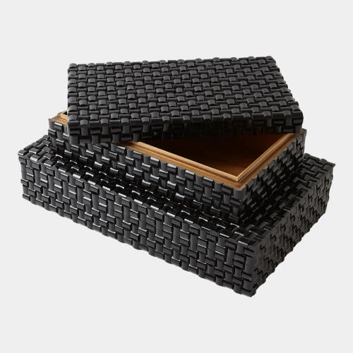 Yrsa Horn Box-Woven Black