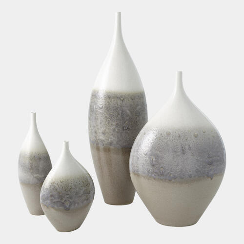 Cream Rises Vase-Tall