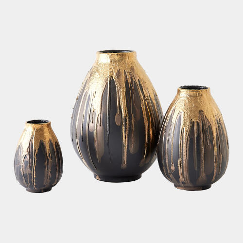 Cauldron Vase-Gold