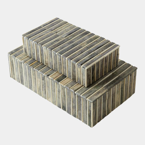 Hemlock Bone Box-Gray/Ivory