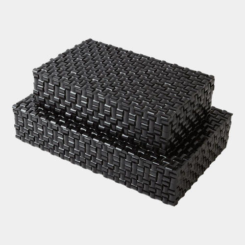 Yrsa Horn Box-Woven Black