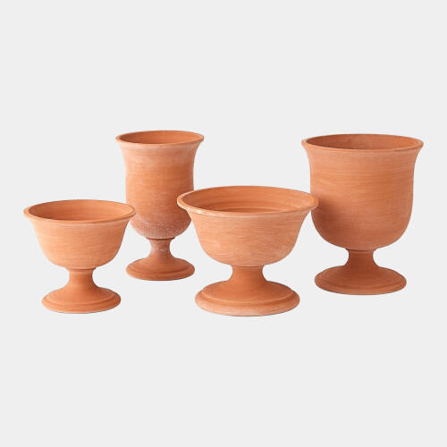 Villa Chalice Compote-Terracotta-Lg
