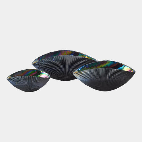 Pleated Bowl-Black