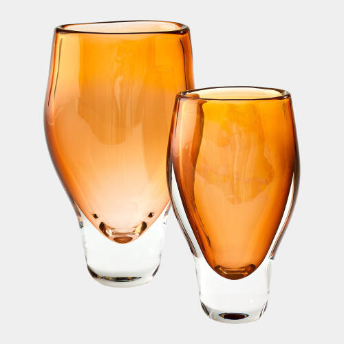 Pollock Vase-Amber