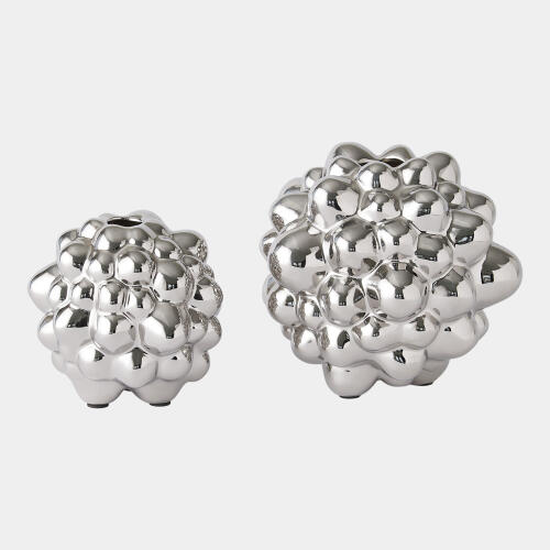 Talula Vase-Bright Silver