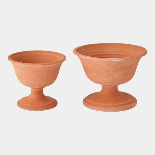 Villa Chalice Compote-Terracotta-Lg