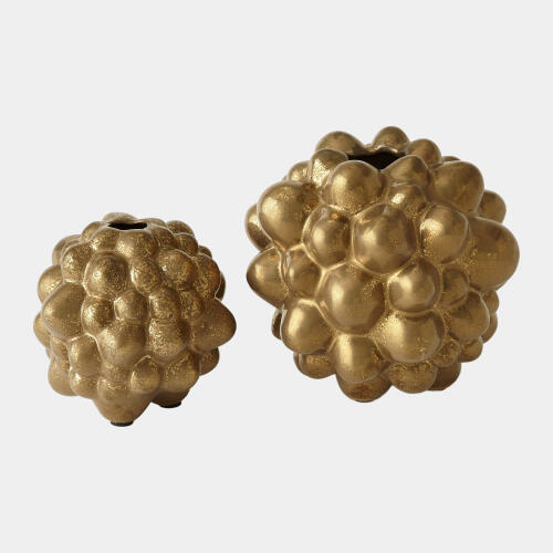 Talula Vase-Matte Antique Gold