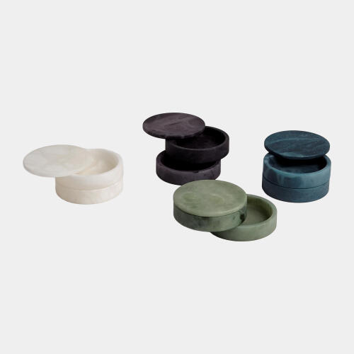 Leora Swivel Box-Alabaster-Blue