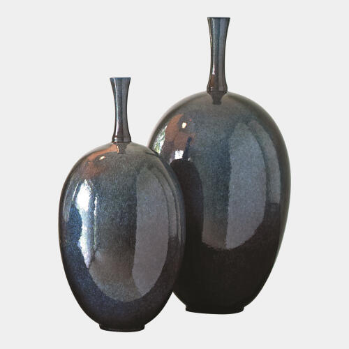 Pluto Ovoid Vase-Celestial