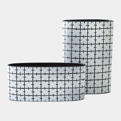 Cuthbert Stitch Vase-Matte Black