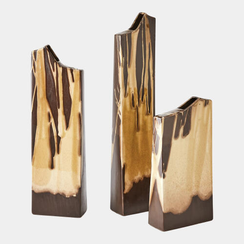 Caspian Column Splash Vase-Umber-Med