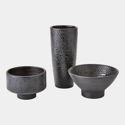 Amazonas Vase-Black