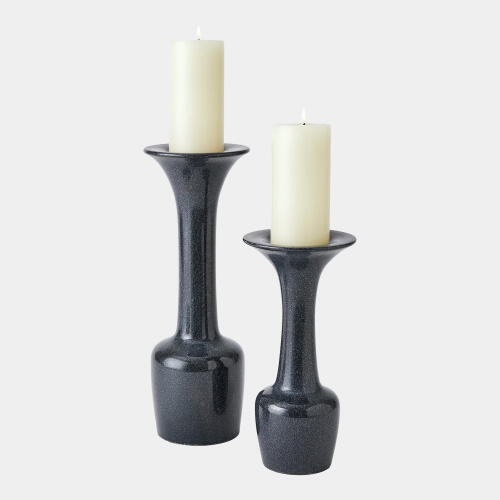 Calyx Candle Holder-Black