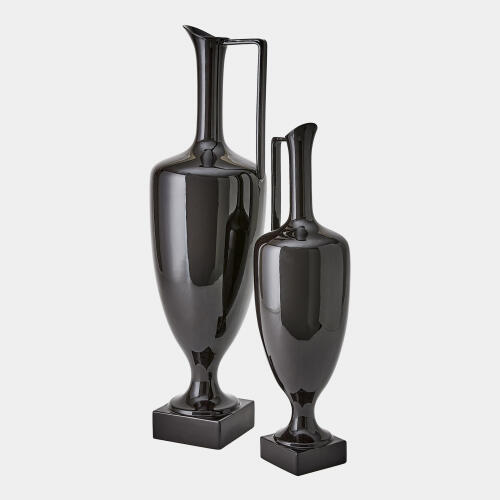 Quiet Curve Urn-Black