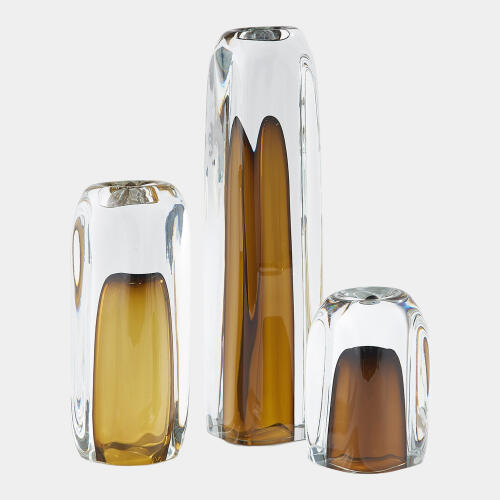 Tower Tea Light Holder/Vase-Moss Green