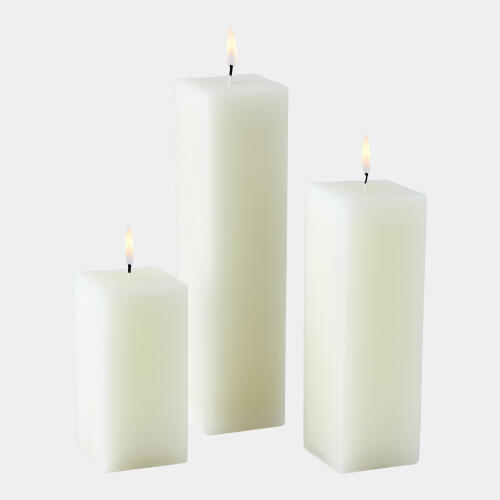 Square Pillar Candle-Unscented