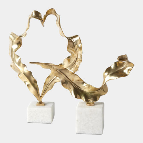 Leaf Sculpture-Brass